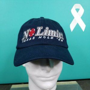 No Limit Texas Hold ‘Em Blue Baseball Cap Hat